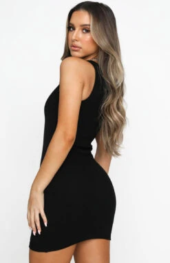 Star Power Ribbed Mini Dress Black 13 Star Power Ribbed Mini Dress Black -White Fox Sales 07.07.20 1451