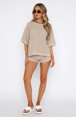 Amuse Me Shorts Oat -White Fox Sales 08.06.2332116