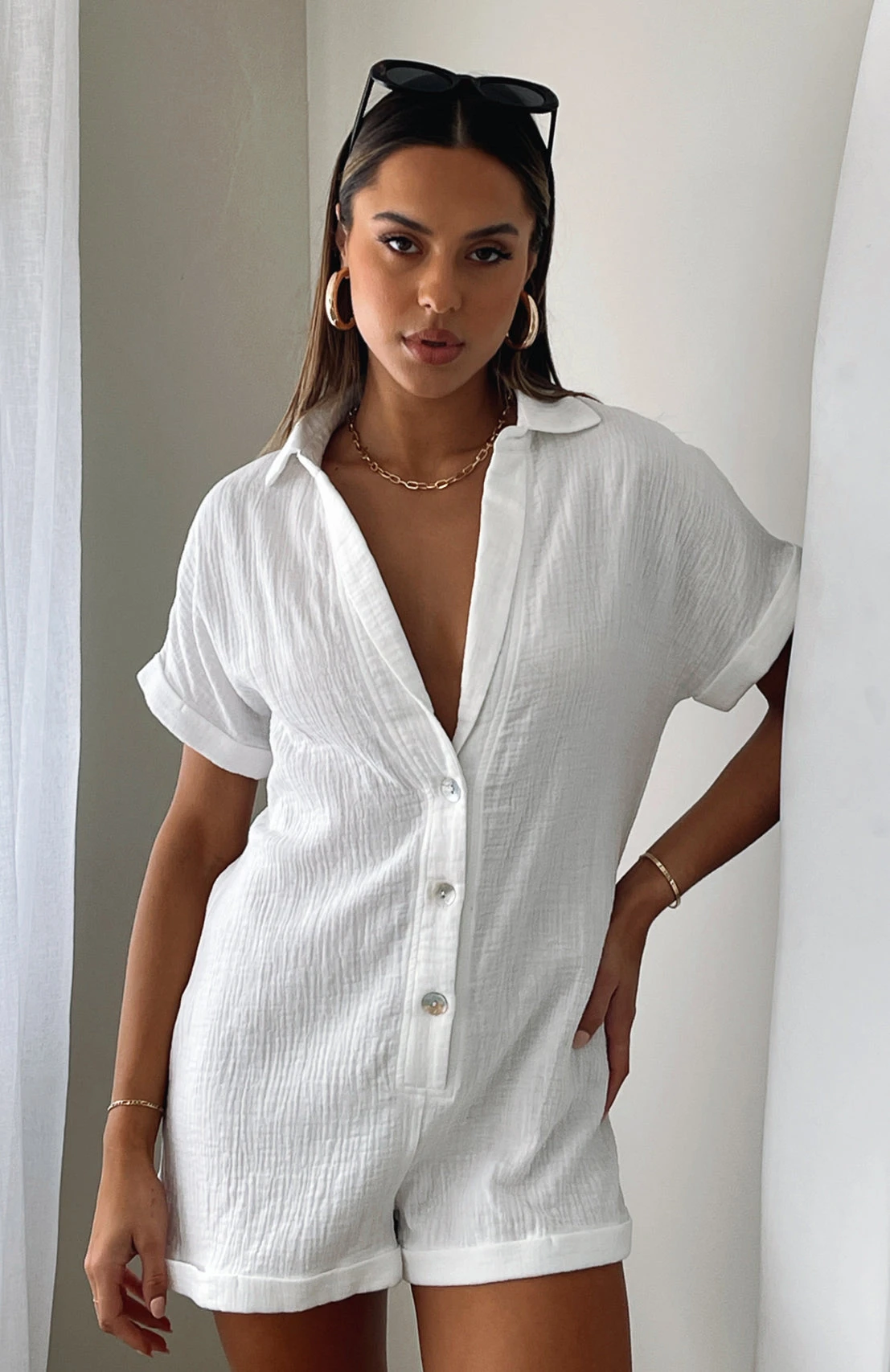 Higher Power Playsuit White 3 Higher Power Playsuit White