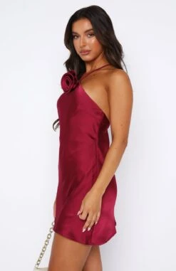 Girl In The Sun Mini Dress Wine -White Fox Sales 11.08.2346158