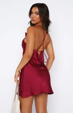 Girl In The Sun Mini Dress Wine -White Fox Sales 11.08.2346165