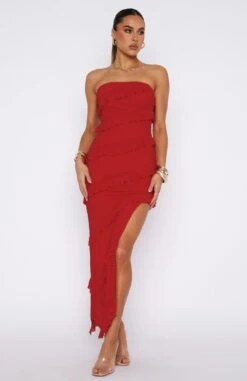 Sweet Desire Maxi Dress Red 8 Sweet Desire Maxi Dress Red -White Fox Sales 11.08.2347262