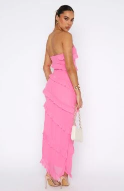 Sweet Desire Maxi Dress Pink -White Fox Sales 11.08.2347327