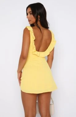 Doubt It Mini Dress Buttercup -White Fox Sales 11.08.2348669