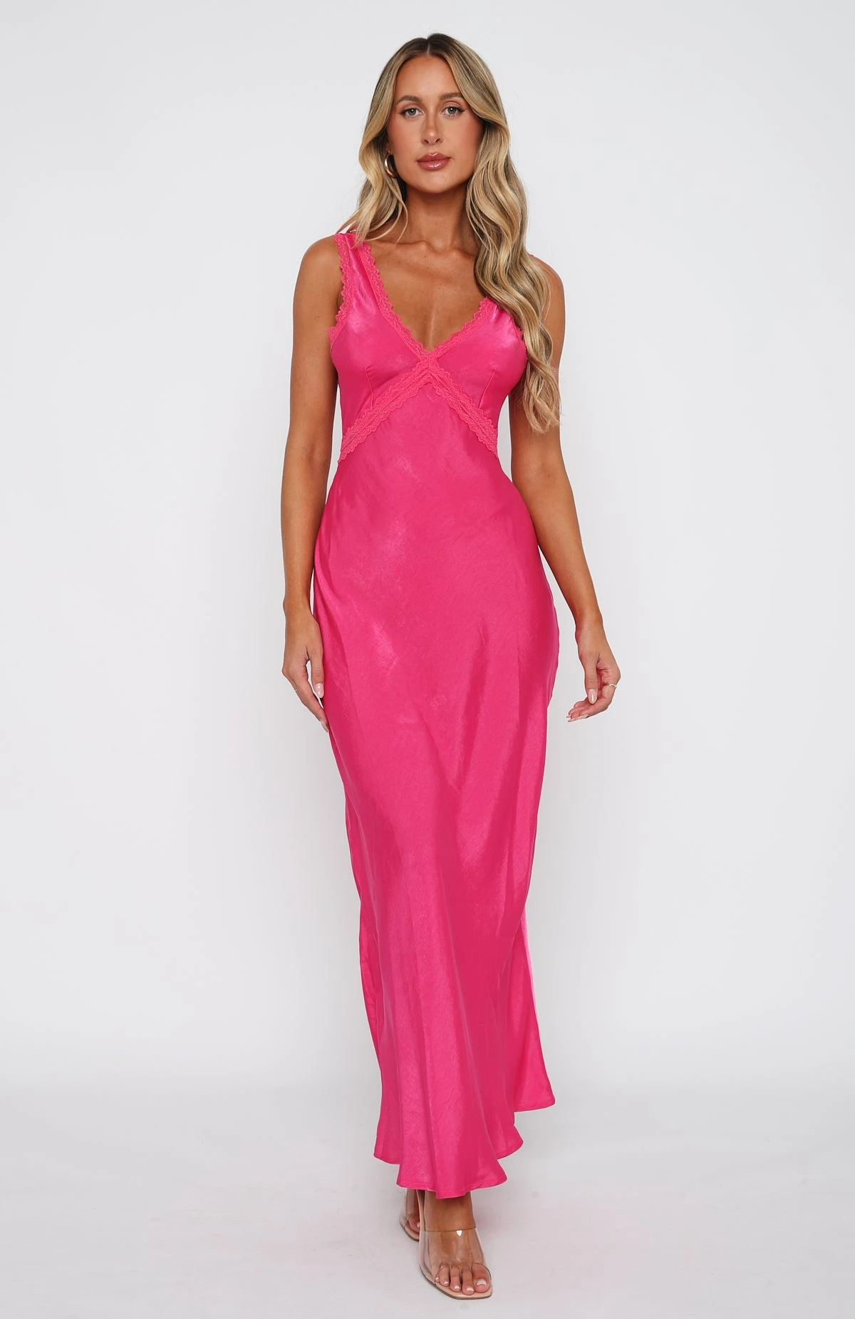 Event Ready Maxi Dress Hot Pink 4 Event Ready Maxi Dress Hot Pink - Image 2