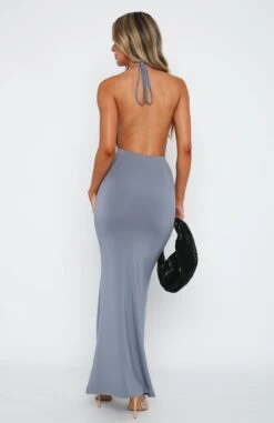 Outta My Head Maxi Dress Steel -White Fox Sales 14.4.2316553