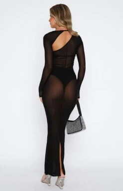 Wasted Times Long Sleeve Maxi Dress Black 12 Wasted Times Long Sleeve Maxi Dress Black -White Fox Sales 15.06.2332913