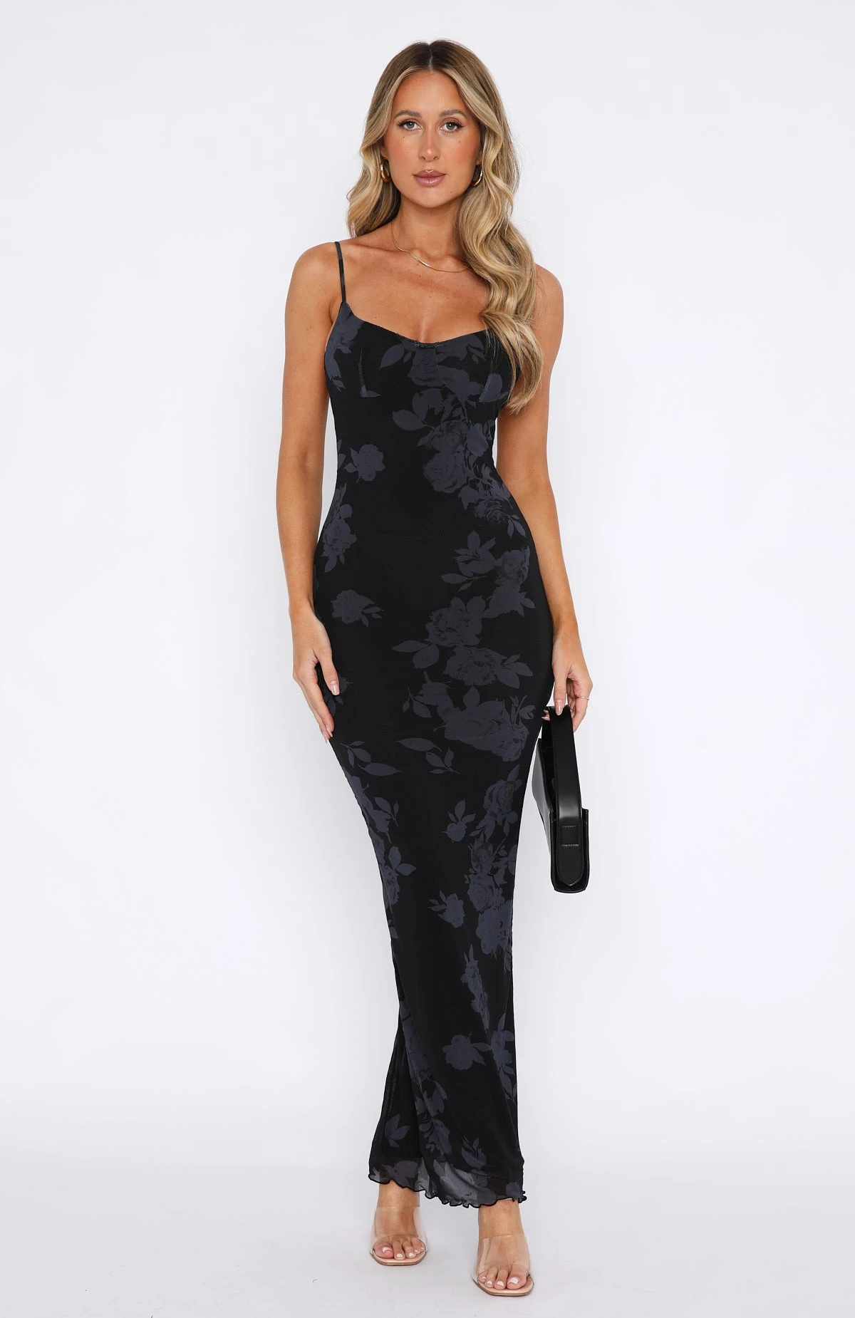 I Don't Miss You Maxi Dress Noir Rose 4 I Don't Miss You Maxi Dress Noir Rose - Image 2