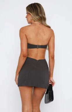 Talk Back Mini Dress Charcoal 11 Talk Back Mini Dress Charcoal -White Fox Sales 15.06.2333089