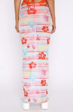 Wanderlust Mesh Maxi Skirt Tropical Horizon -White Fox Sales 15.09.222069
