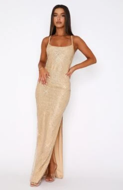 Shining Star Maxi Dress Gold 10 Shining Star Maxi Dress Gold -White Fox Sales 16.03.2320659