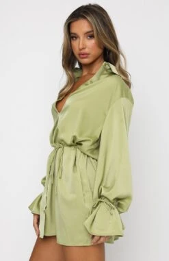 Only Gets Better Mini Dress Matcha -White Fox Sales 17.06.21 284