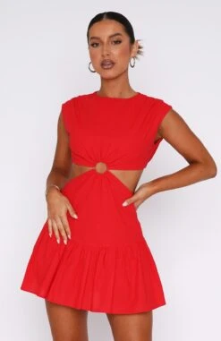 Celebrate You Linen Mini Dress Red 9 Celebrate You Linen Mini Dress Red -White Fox Sales 17.11.2214824