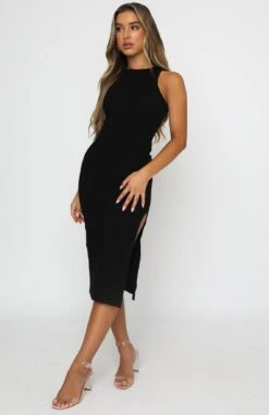 Meet Again Midi Dress Black 10 Meet Again Midi Dress Black -White Fox Sales 18.01.21 899