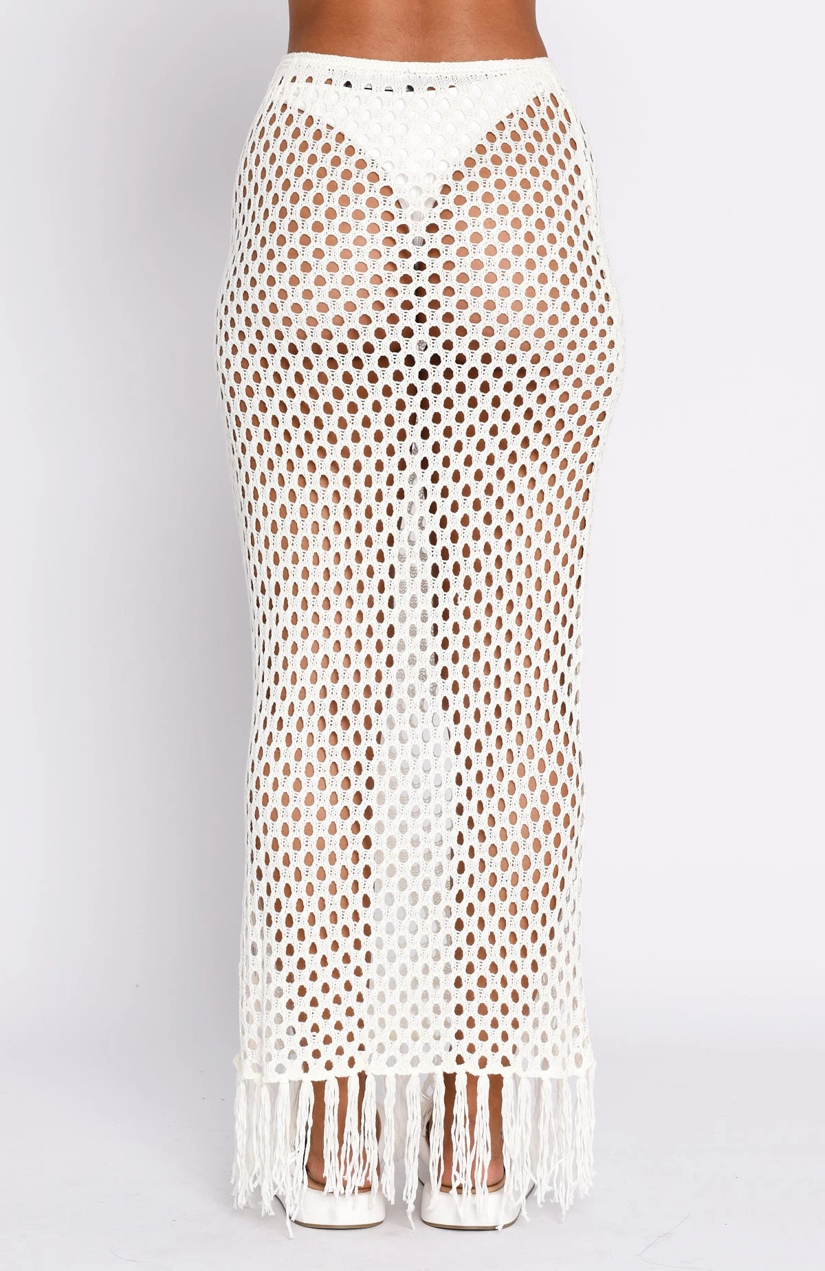 See Me Now Crochet Maxi Skirt Off White 6 See Me Now Crochet Maxi Skirt Off White - Image 4