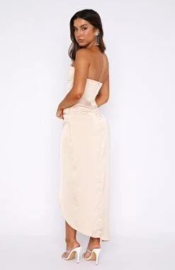 Everything You Want Midi Dress Champagne -White Fox Sales 20.10.229240