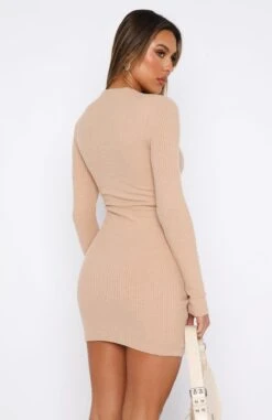 No Option Long Sleeve Mini Dress Beige 11 No Option Long Sleeve Mini Dress Beige -White Fox Sales 22.06.2334489