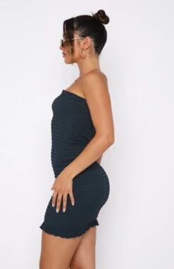 Ask About Me Strapless Mini Dress Steel -White Fox Sales 22.12.2219608