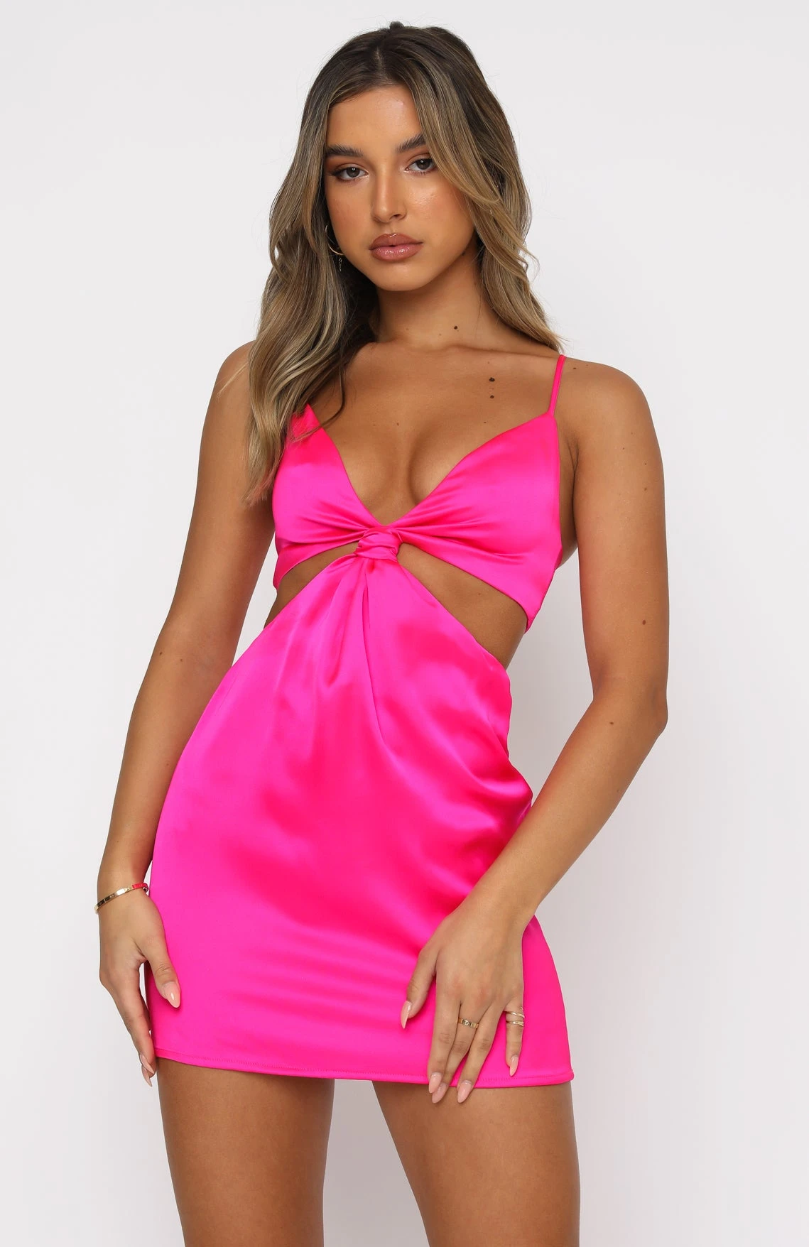 Let's Run Away Mini Dress Hot Pink 4 Let's Run Away Mini Dress Hot Pink - Image 2