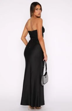 Deep Hearts Strapless Maxi Dress Black 9 Deep Hearts Strapless Maxi Dress Black -White Fox Sales 27.07.2343357
