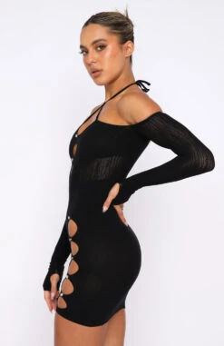 Keep On Looking Mini Dress Black 9 Keep On Looking Mini Dress Black -White Fox Sales 28.04.22 844