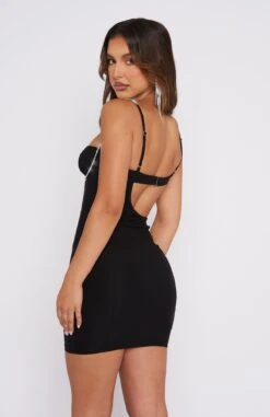 Turn Back Time Mini Dress Black -White Fox Sales 28.11.220080