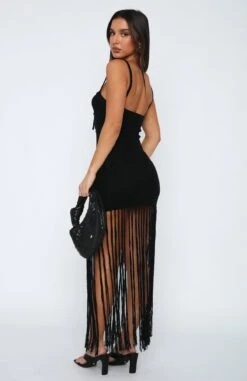 Grand Entrance Crochet Maxi Dress Black -White Fox Sales 29.05.2321759