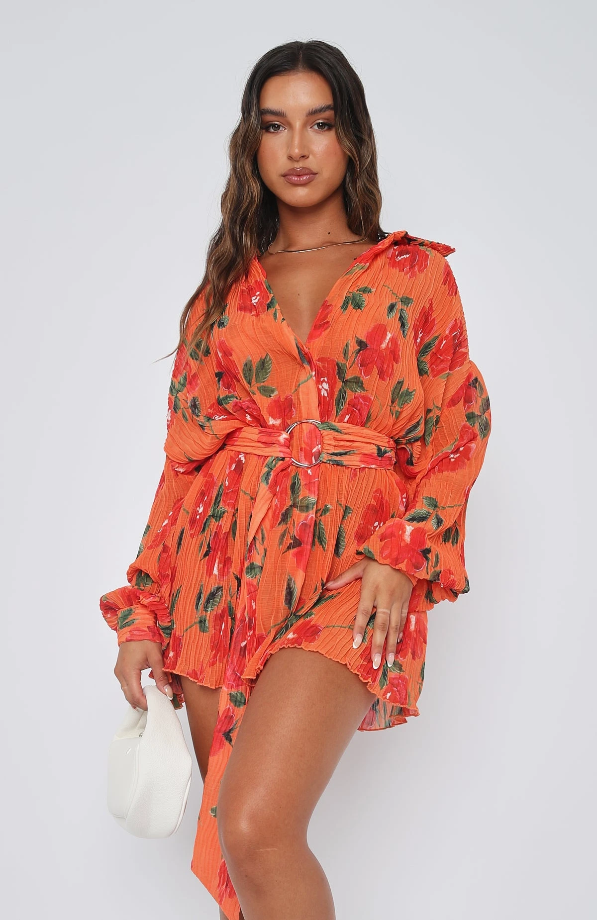 You Drive Me Crazy Long Sleeve Mini Dress Spicy Rose 4 You Drive Me Crazy Long Sleeve Mini Dress Spicy Rose - Image 2