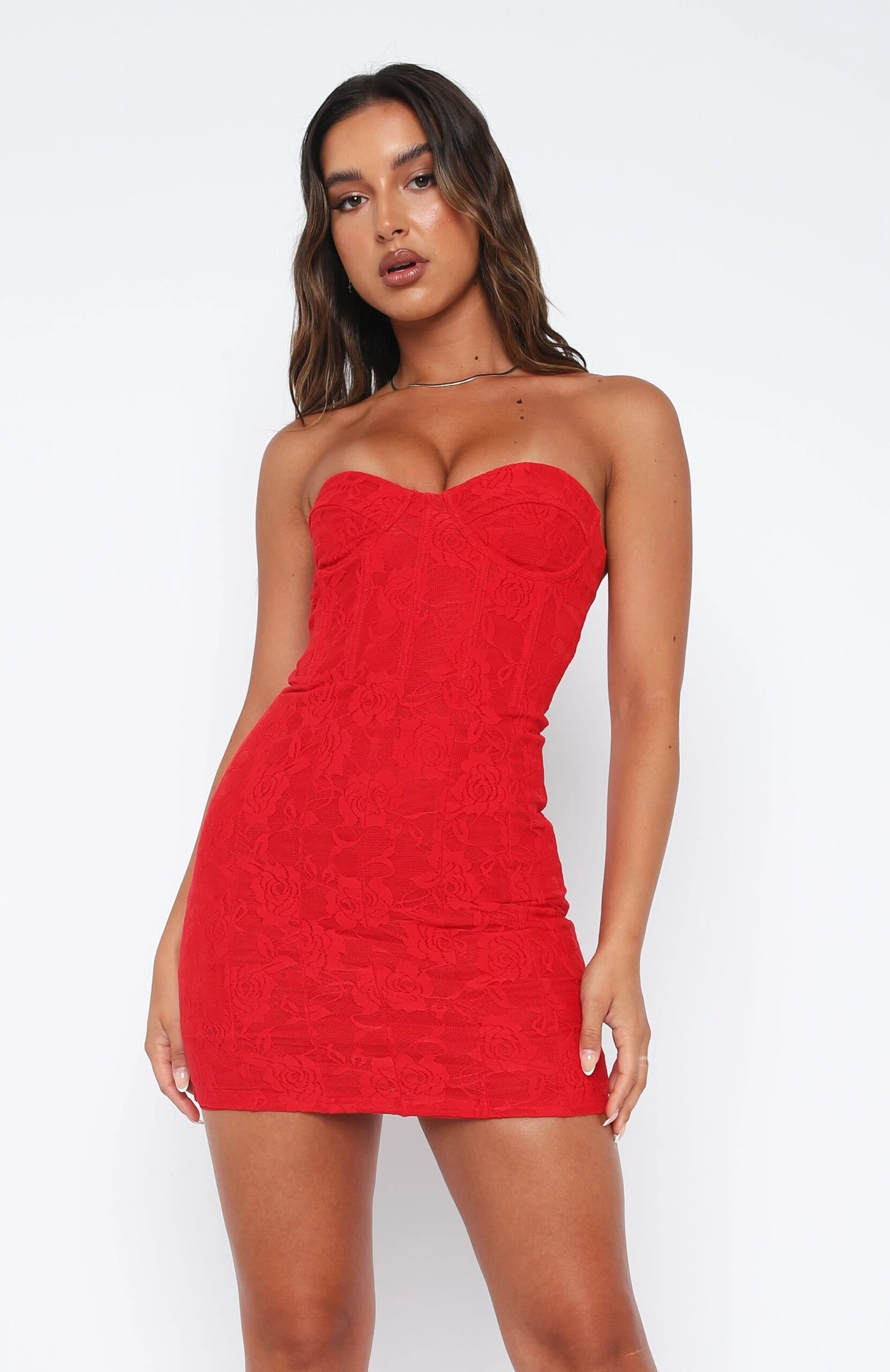 Kiss And Make Up Mini Dress Red 4 Kiss And Make Up Mini Dress Red - Image 2