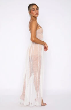Totally Bangin' Mesh Maxi Dress White 11 Totally Bangin' Mesh Maxi Dress White -White Fox Sales 31.05.22 1495