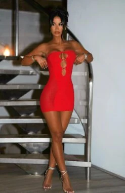 Attention Seeker Mini Dress Red 16 Attention Seeker Mini Dress Red -White Fox Sales 311192134 1319608082141585 6195415033066690074 n