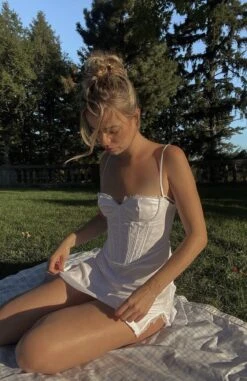 Move Along Mini Dress White 17 Move Along Mini Dress White -White Fox Sales 312373408 1350948522342283 1847455607448308004 n