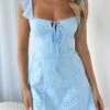Summer Crush Mini Dress Baby Blue -White Fox Sales 37770E85 4744 4EFD 87D4 B91D0A6DB687