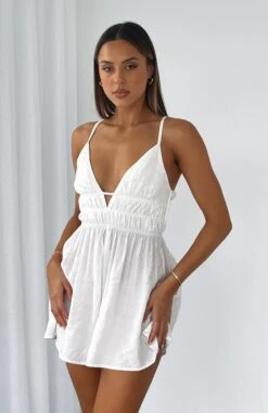 Meet You There Playsuit White