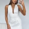 She's The Moment Mini Dress White -White Fox Sales 6A46944C D2D0 41D4 8C74 86C3C4B78FC2