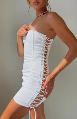 Call Me Baby Mini Dress White 17 Call Me Baby Mini Dress White -White Fox Sales CALL ME BABY MINI DRESS 211222 07