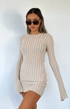 Crowded Room Mini Dress Beige 13 Crowded Room Mini Dress Beige -White Fox Sales CROWDED ROOM MINI DRESS 11 07 23 04