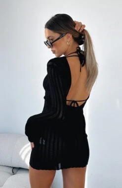 Crowded Room Mini Dress Black 13 Crowded Room Mini Dress Black -White Fox Sales CROWDED ROOM MINI DRESS 11 07 23 08