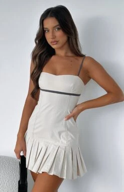Don't Come Back Mini Dress Beige -White Fox Sales DON T COME BACK MINI DRESS 17.05.23 01