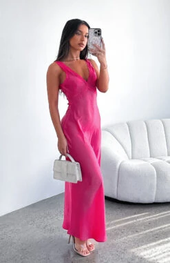 Event Ready Maxi Dress Hot Pink 14 Event Ready Maxi Dress Hot Pink -White Fox Sales EVENT READY DRESS 05.05.23 03
