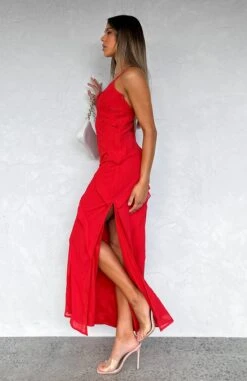 From Another World Maxi Dress Red -White Fox Sales FROM ANOTHER WORLD MAXI DRESS 08.08.23 02