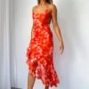 How I Like It Maxi Dress Orange Watercolour -White Fox Sales HOW I LIKE IT MAXI DRESS 15 08 23 01