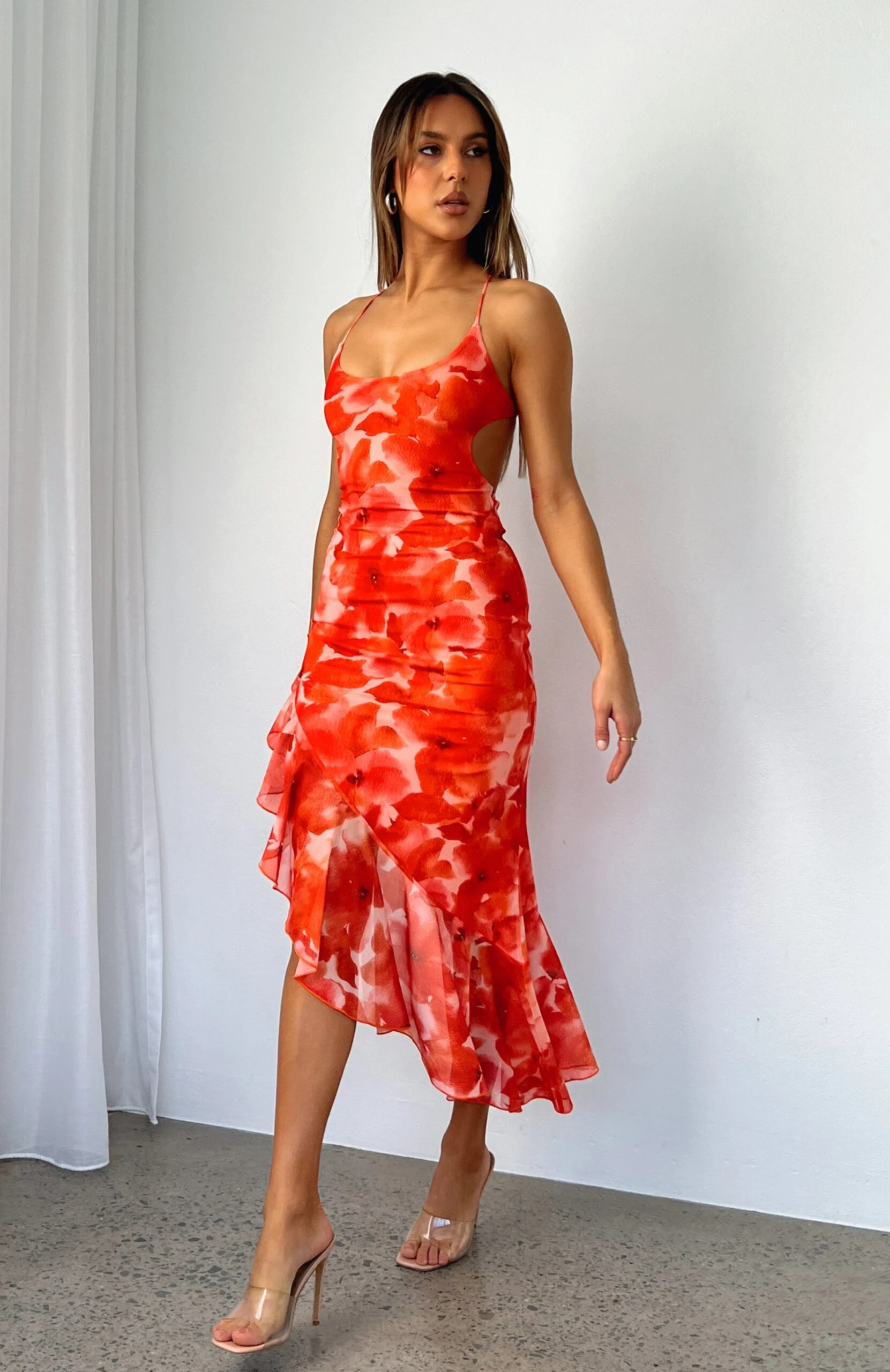 How I Like It Maxi Dress Orange Watercolour 3 How I Like It Maxi Dress Orange Watercolour