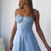 Plastic Heart Mini Dress Baby Blue 2 Plastic Heart Mini Dress Baby Blue -White Fox Sales IMG 0001