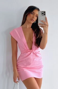 Make It Shine Mini Dress Pink
