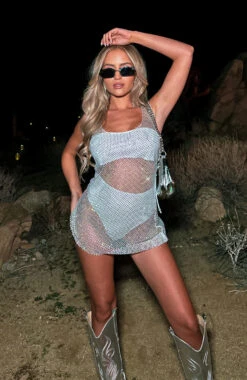 Body Language Mini Dress White