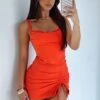 Wanting More Mini Dress Chilli 2 Wanting More Mini Dress Chilli -White Fox Sales IMG 3277