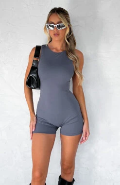 Live Freely Playsuit Charcoal