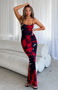Same Heart Mesh Maxi Dress Red Hibiscus -White Fox Sales IMG 8968 e6fa98ac 6bd1 4e38 bc10 d4bb8017779f