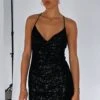 Lost In You Sequin Mini Dress Black 2 Lost In You Sequin Mini Dress Black -White Fox Sales IMG 9014